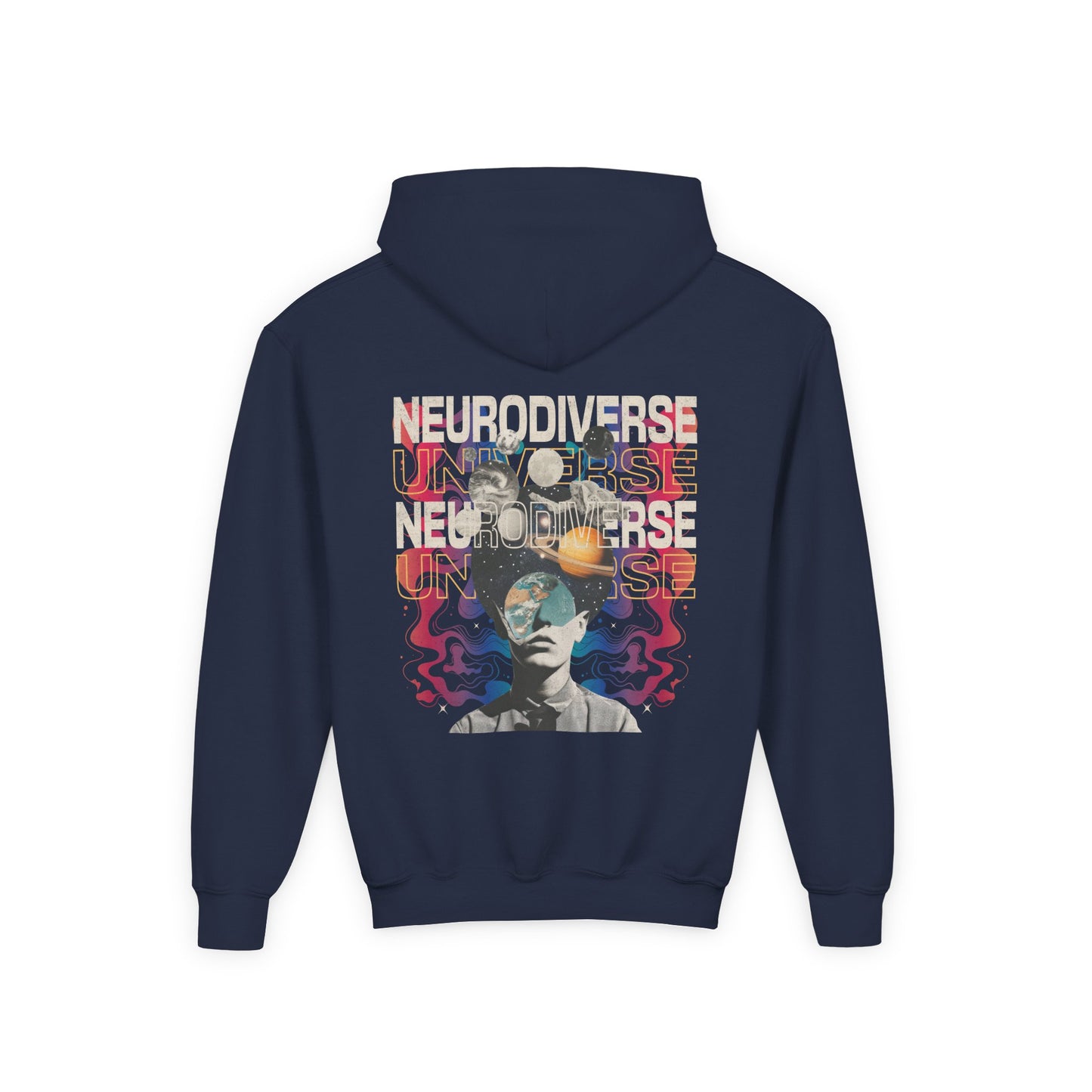 Youth Neurodiverse Universe Hoodie | Autism & Neurodiversity Advocacy Hooded Sweatshirt