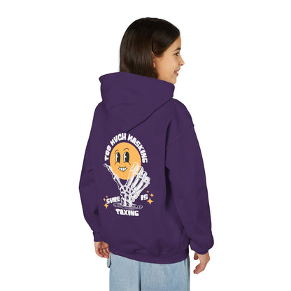 Youth "Masking Is Taxing" Unisex Hoodie | Autism & Neurodiversity Advocacy Sweatshirt