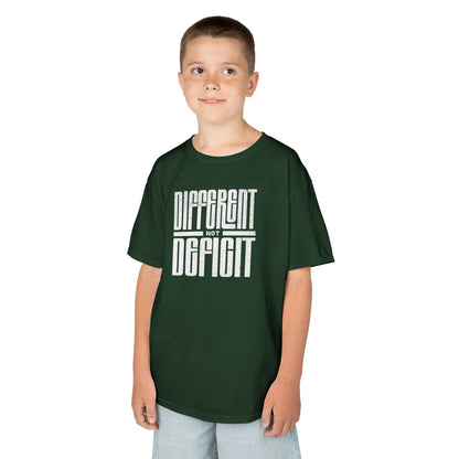 Youth "Different Not Deficit" Unisex Tee | Autism & Neurodiversity Advocacy Shirt