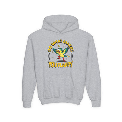 Youth "Do What Makes You Flappy" Unisex Hoodie | Autism & Neurodiversity Advocacy hooded sweatshirt