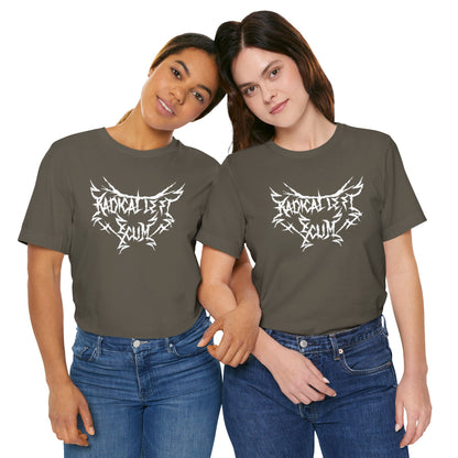 Radical Left Scum Heavy Metal Unisex Tee | The Collective Flame Fund Collection