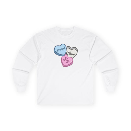Protect Trans Joy Unisex Long  Sleeve Tee | Trans Pride & Solidarity Collection