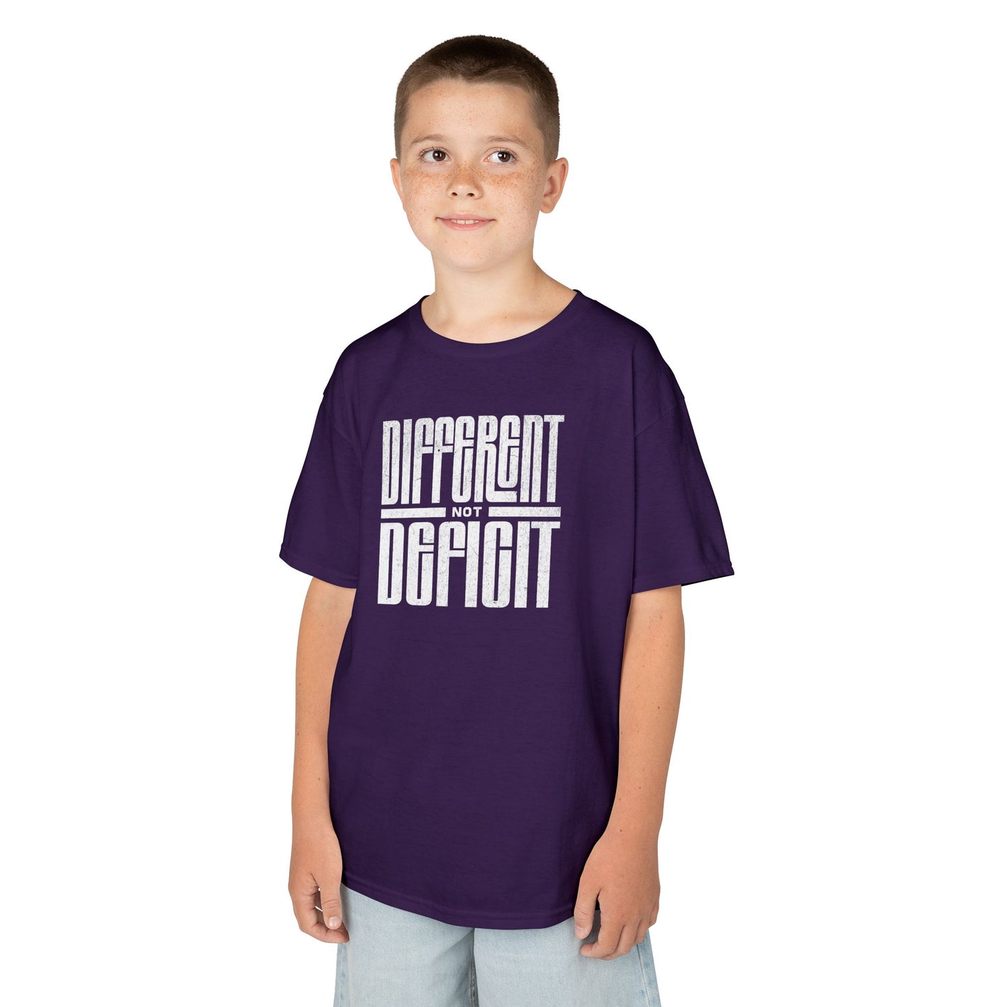 Youth "Different Not Deficit" Unisex Tee | Autism & Neurodiversity Advocacy Shirt