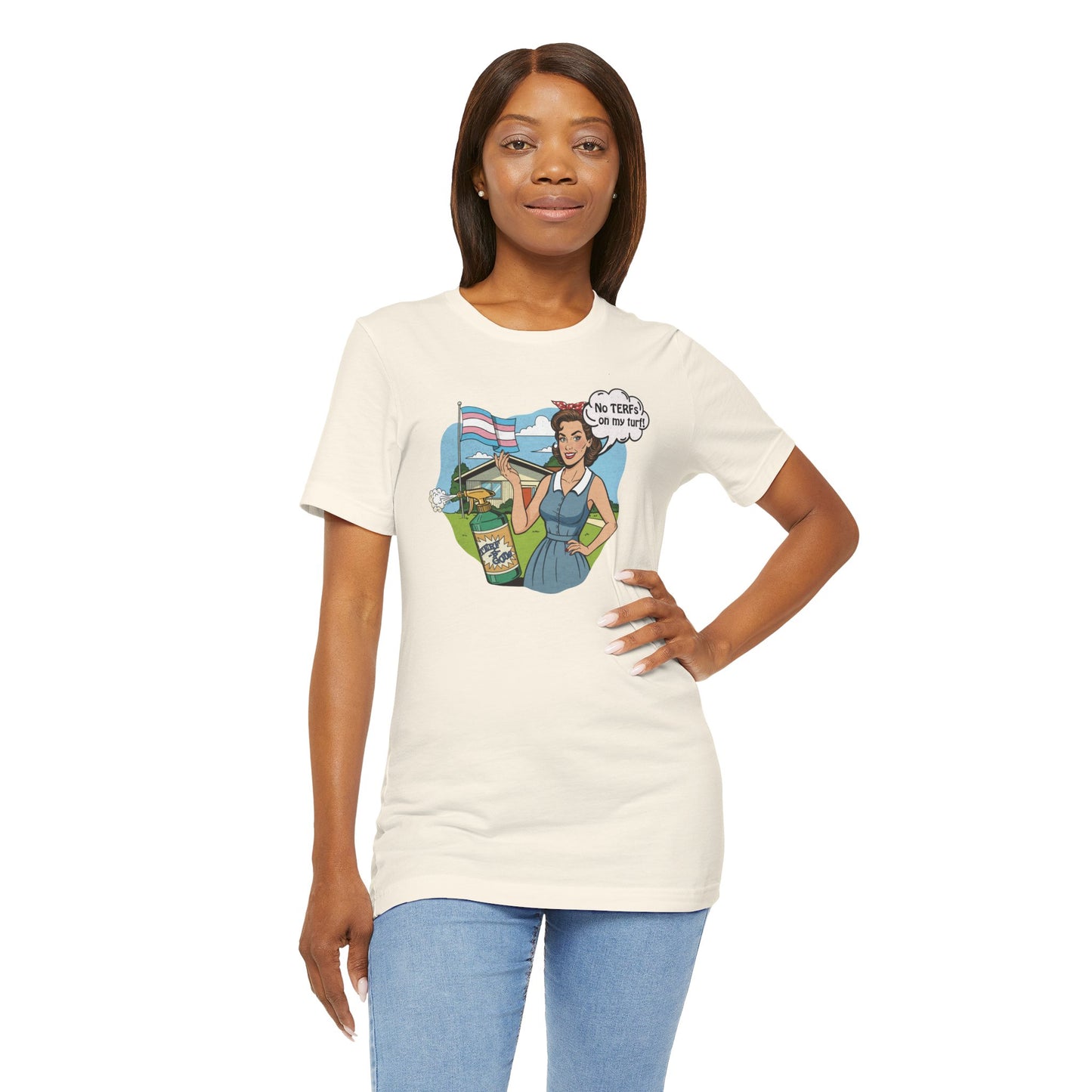 No TERFs On My Turf Unisex Tee | Trans Pride & Solidarity Collection