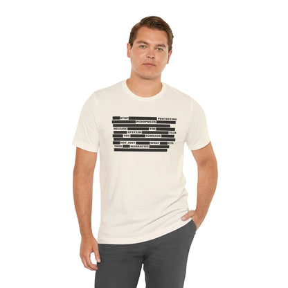 Redacted Truth Unisex Tee | Epstein Files T-Shirt | The Collective Flame Fund Collection
