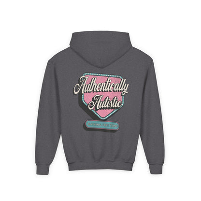Youth "Authentically Autistic" Unisex Hoodie | Autism & Neurodiversity Advocacy Hooded Sweatshirt