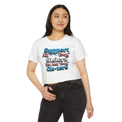 Support All Your Sisters Crop Top | Trans Pride & Solidarity Collection