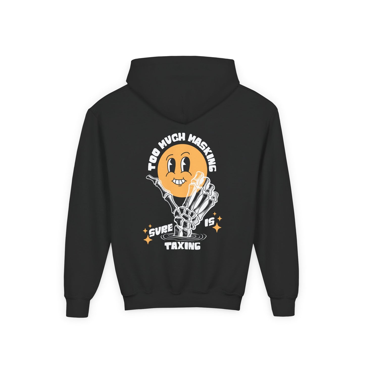 Youth "Masking Is Taxing" Unisex Hoodie | Autism & Neurodiversity Advocacy Sweatshirt