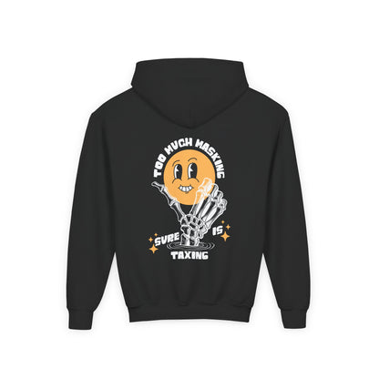 Youth "Masking Is Taxing" Unisex Hoodie | Autism & Neurodiversity Advocacy Sweatshirt