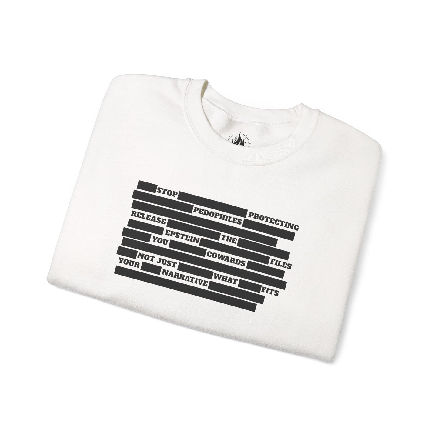 Redacted Truth Unisex Sweatshirt | Epstein Files Sweater | The Collective Flame Fund Collection