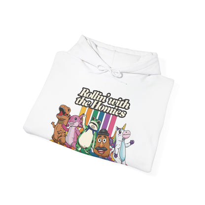 Rollin' with the Homies Unisex Hoodie | Portland Anti-ICE Inflatable Resistance Hooded Sweatshirt | Firestarter Fund Collection