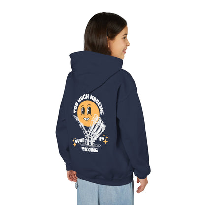 Youth "Masking Is Taxing" Unisex Hoodie | Autism & Neurodiversity Advocacy Sweatshirt