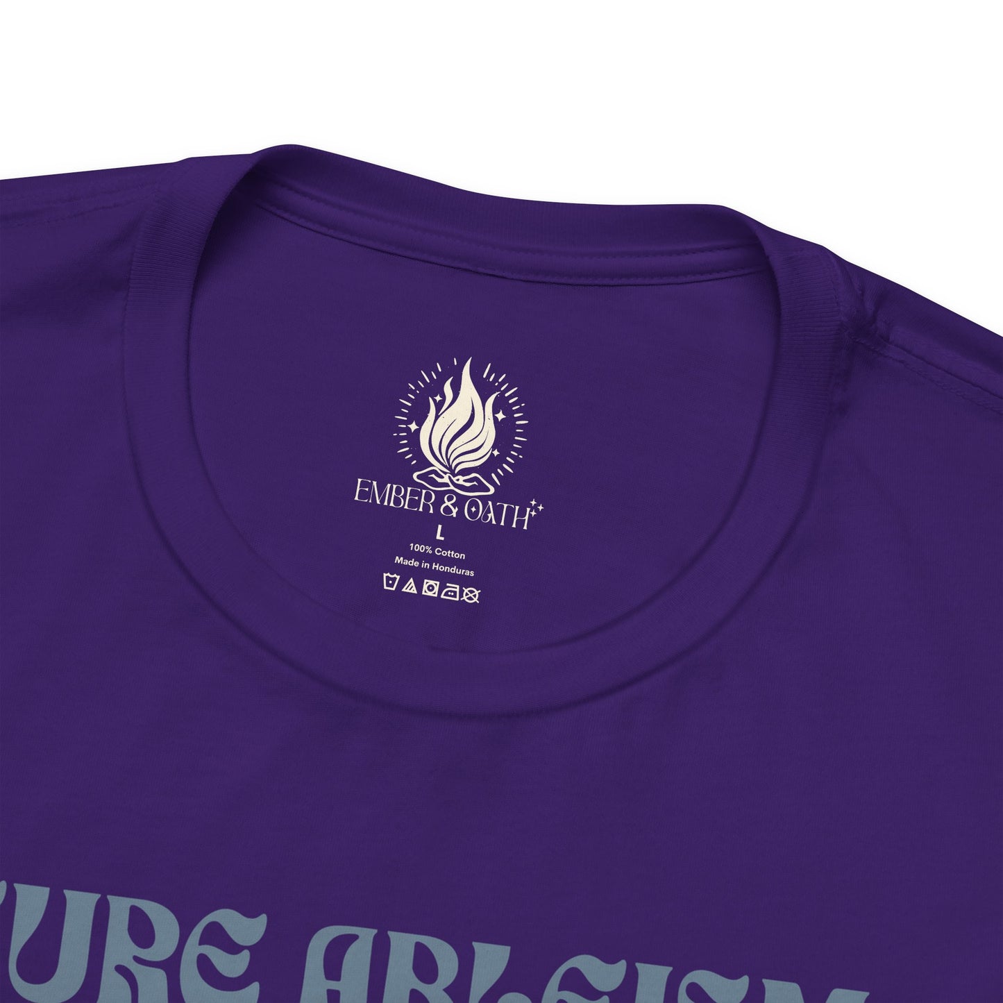 "Cure Ableism Not Autism" Tee | Retro Floral Activist Shirt | Ember & Oath
