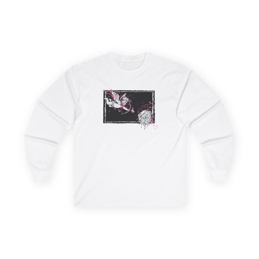 Cupid Against ICE Unisex Long Sleeve Tee | Anti-ICE Shirt | The Collective Flame Fund Collection