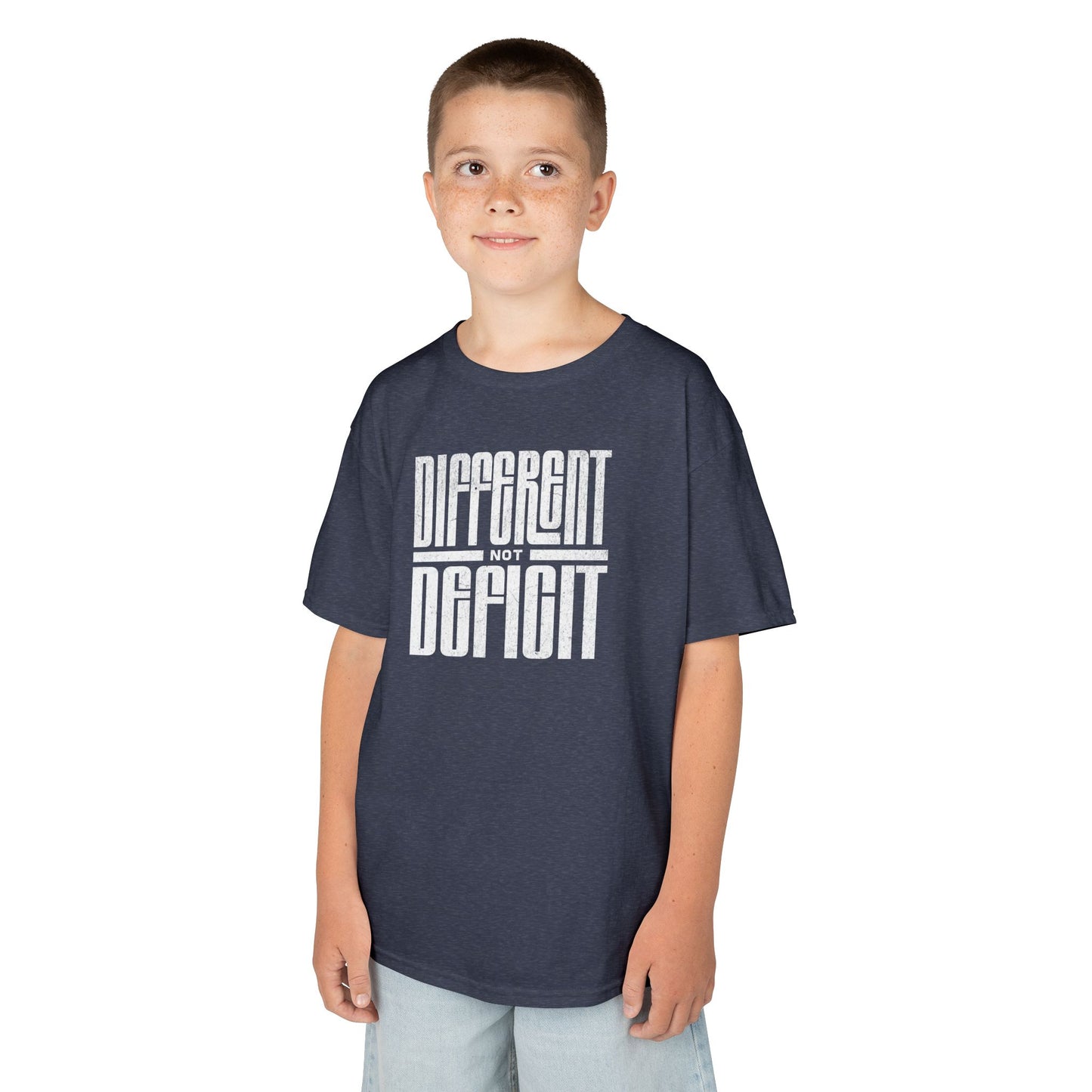 Youth "Different Not Deficit" Unisex Tee | Autism & Neurodiversity Advocacy Shirt