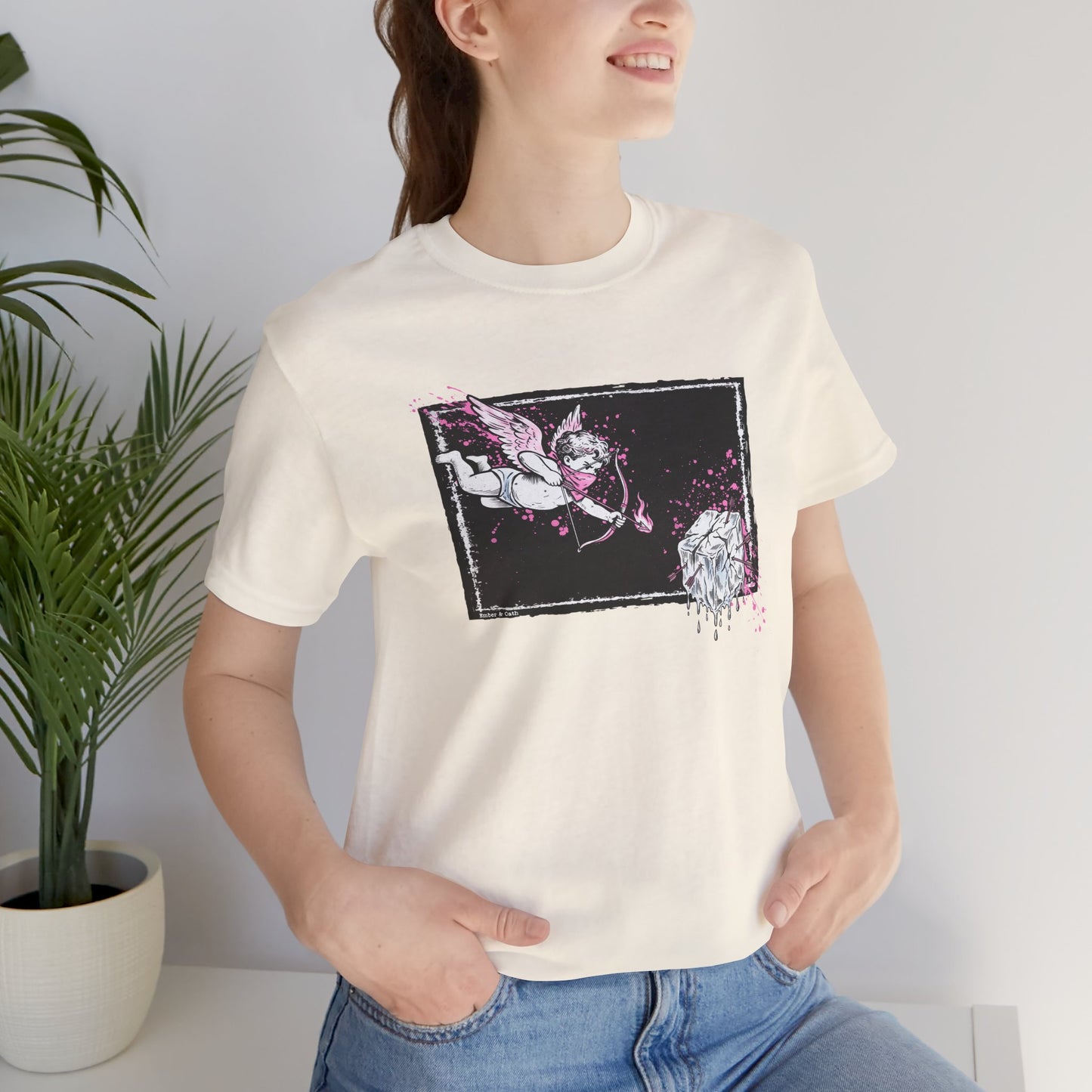 Cupid Against ICE Unisex Tee | Anti-ICE Shirt | The Collective Flame Fund Collection