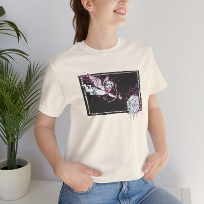 Cupid Against ICE Unisex Tee | Anti-ICE Shirt | The Collective Flame Fund Collection