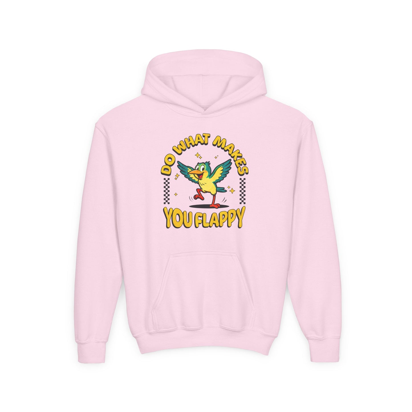 Youth "Do What Makes You Flappy" Unisex Hoodie | Autism & Neurodiversity Advocacy hooded sweatshirt