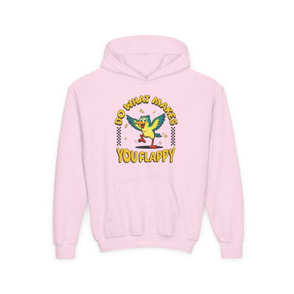 Youth "Do What Makes You Flappy" Unisex Hoodie | Autism & Neurodiversity Advocacy hooded sweatshirt