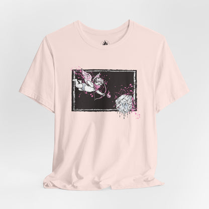 Cupid Against ICE Unisex Tee | Anti-ICE Shirt | The Collective Flame Fund Collection