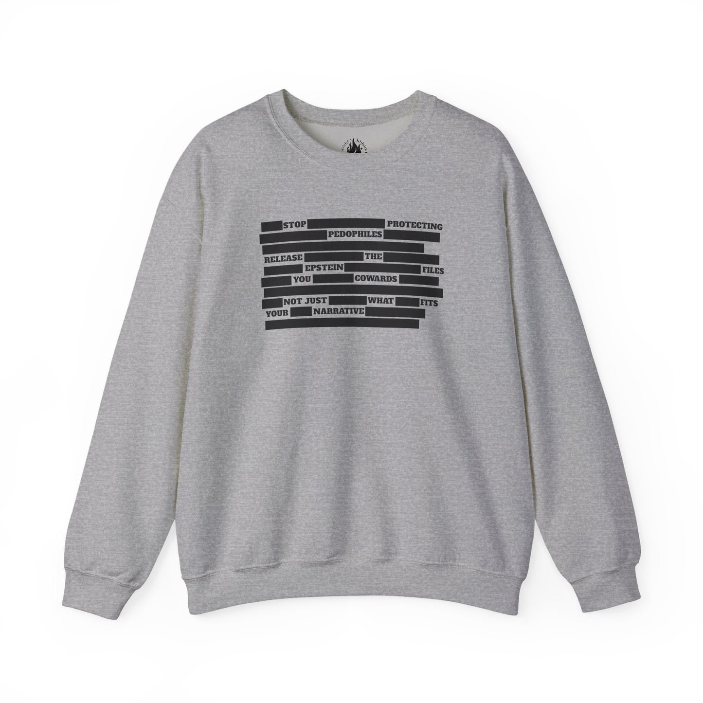 Redacted Truth Unisex Sweatshirt | Epstein Files Sweater | The Collective Flame Fund Collection