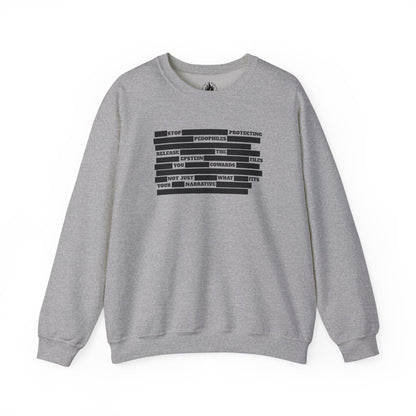 Redacted Truth Unisex Sweatshirt | Epstein Files Sweater | The Collective Flame Fund Collection