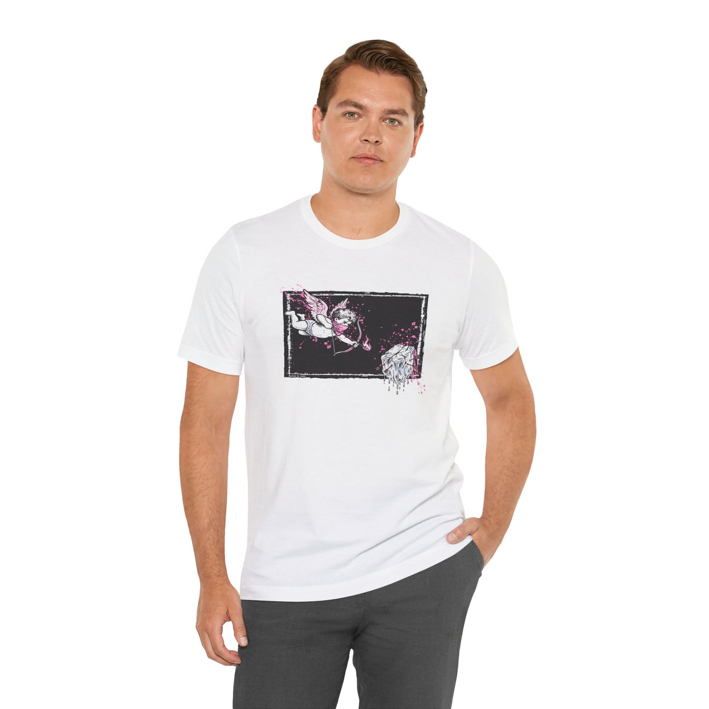 Cupid Against ICE Unisex Tee | Anti-ICE Shirt | The Collective Flame Fund Collection