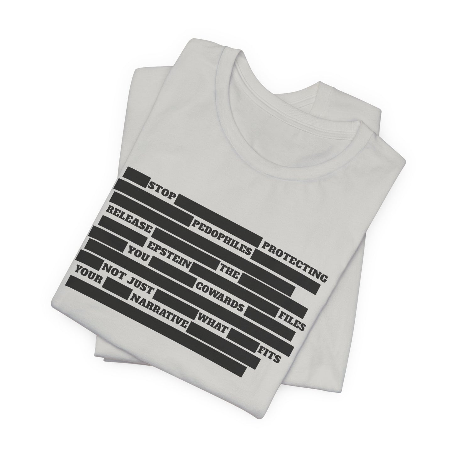 Redacted Truth Unisex Tee | Epstein Files T-Shirt | The Collective Flame Fund Collection
