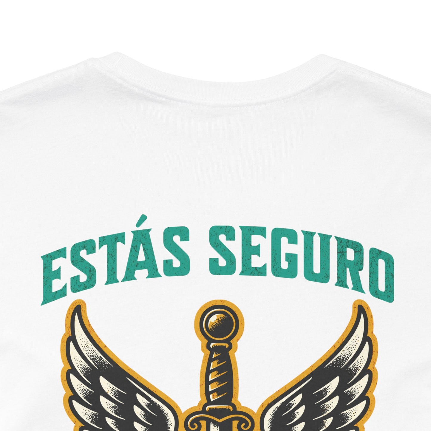 You Are Safe With Me Sword Unisex Tee | Estás Seguro Conmigo Shirt | Immigrant Rights & Solidarity Collection