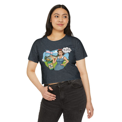 No TERFs On My Turf Crop Top | Trans Pride & Solidarity Collection