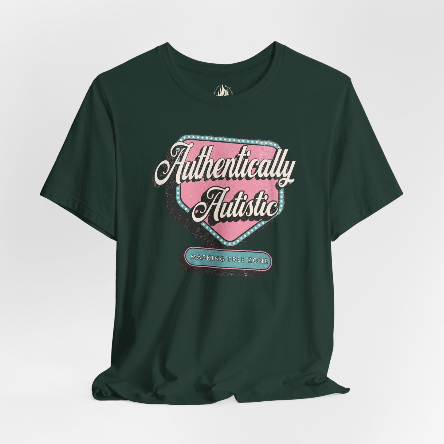 "Authentically Autistic" Unisex Tee | Masking Free Zone Shirt