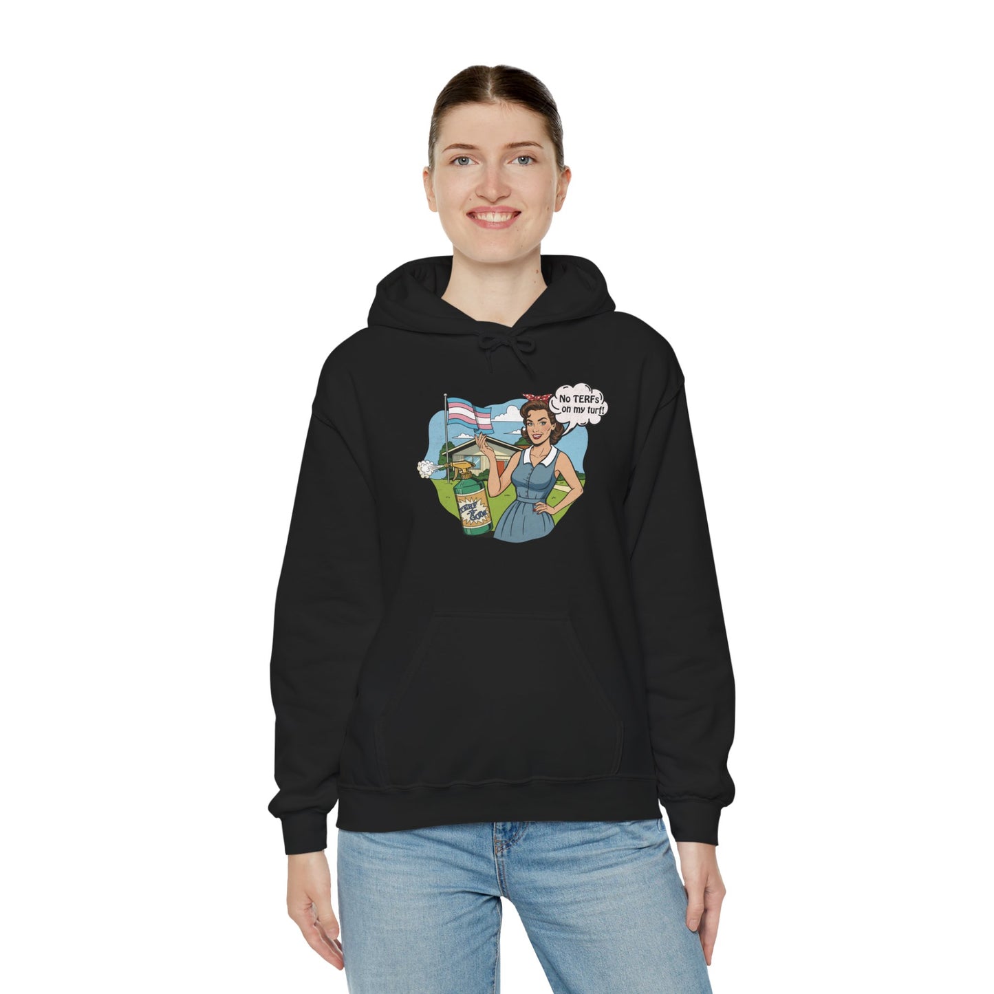 No TERFs On My Turf Unisex Hoodie | Trans Pride & Solidarity Collection