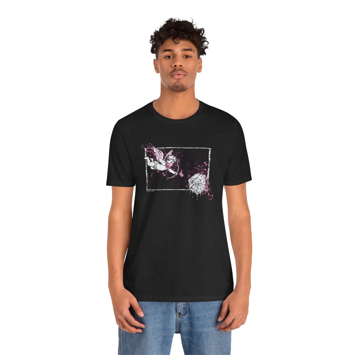 Cupid Against ICE Unisex Tee | Anti-ICE Shirt | The Collective Flame Fund Collection