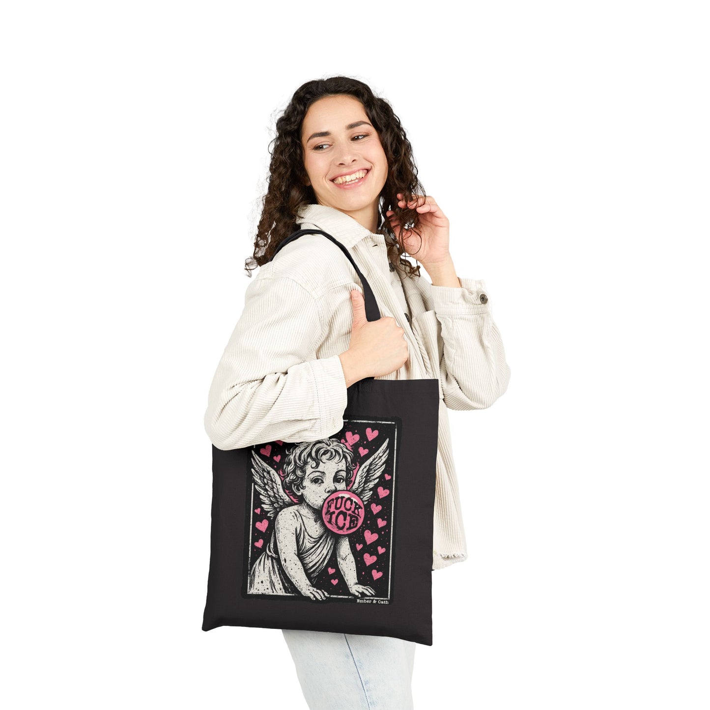 F**K ICE Canvas Tote | Anti-ICE Bag | The Collective Flame Fund Collection