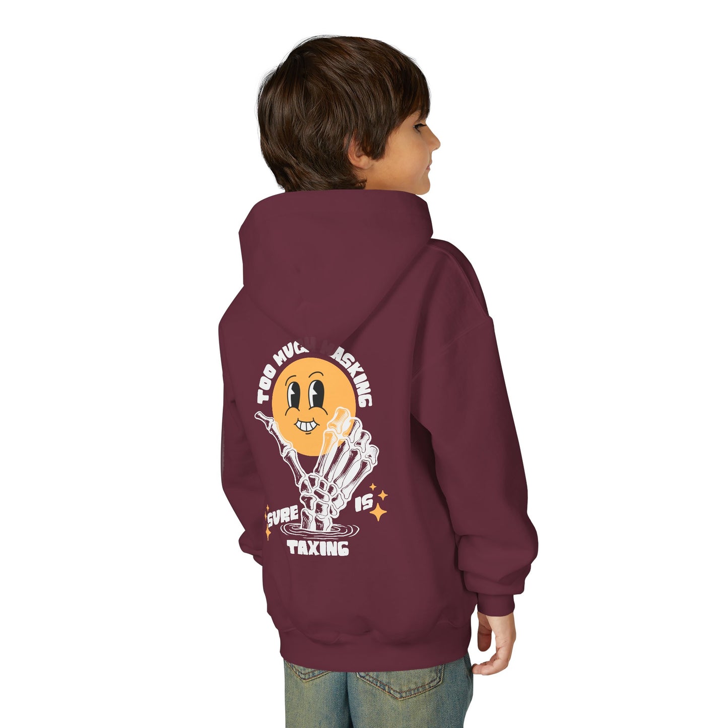 Youth "Masking Is Taxing" Unisex Hoodie | Autism & Neurodiversity Advocacy Sweatshirt