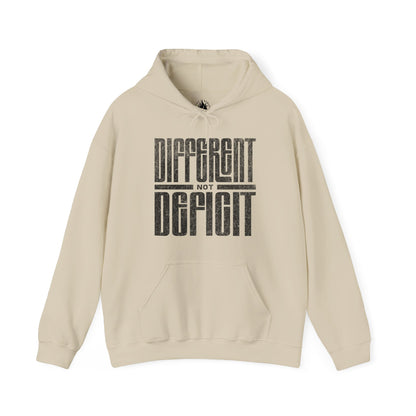 "Different Not Deficit" Unisex Hoodie | Autism & Neurodiversity Advocacy Hooded Sweatshirt
