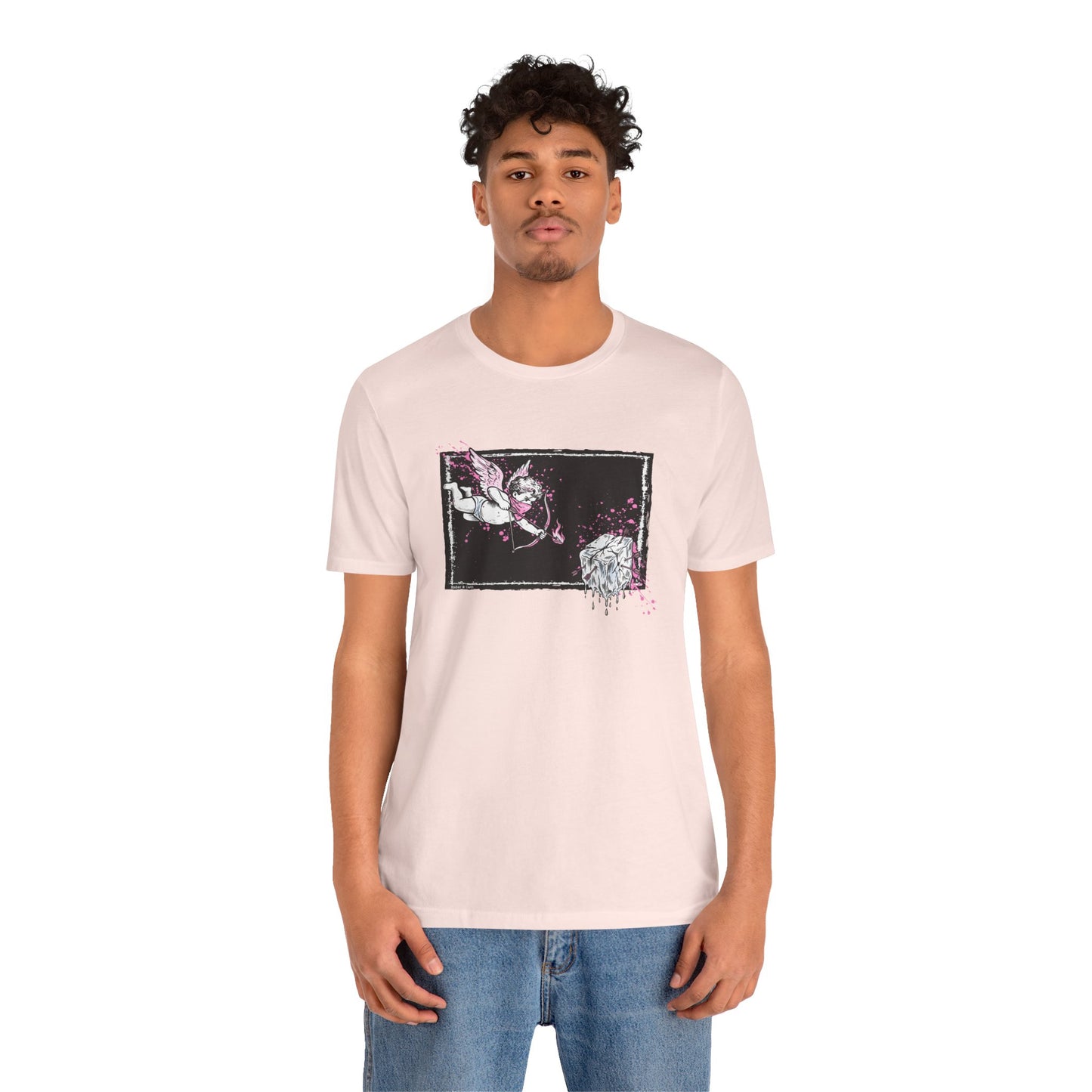 Cupid Against ICE Unisex Tee | Anti-ICE Shirt | The Collective Flame Fund Collection