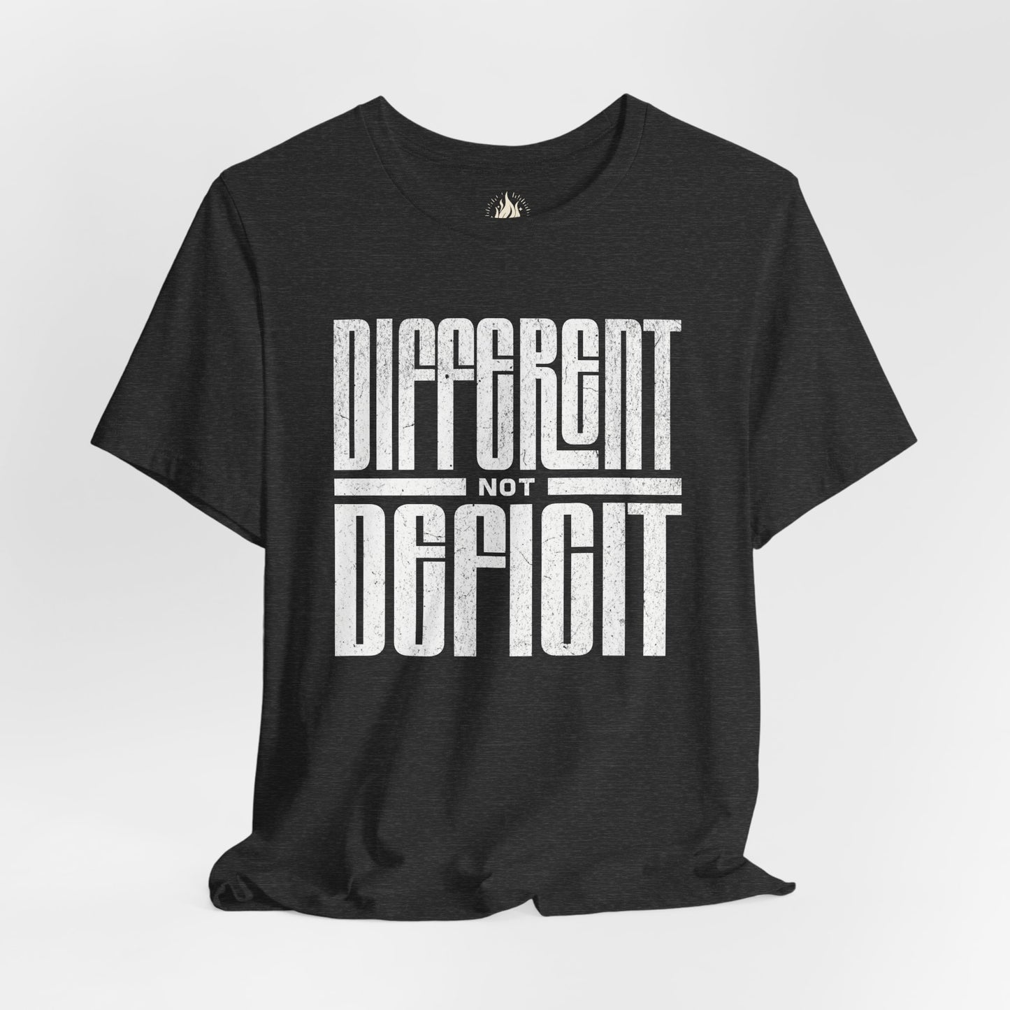 "Different Not Deficit" Unisex Tee | Autism & Neurodiversity Advocacy Shirt