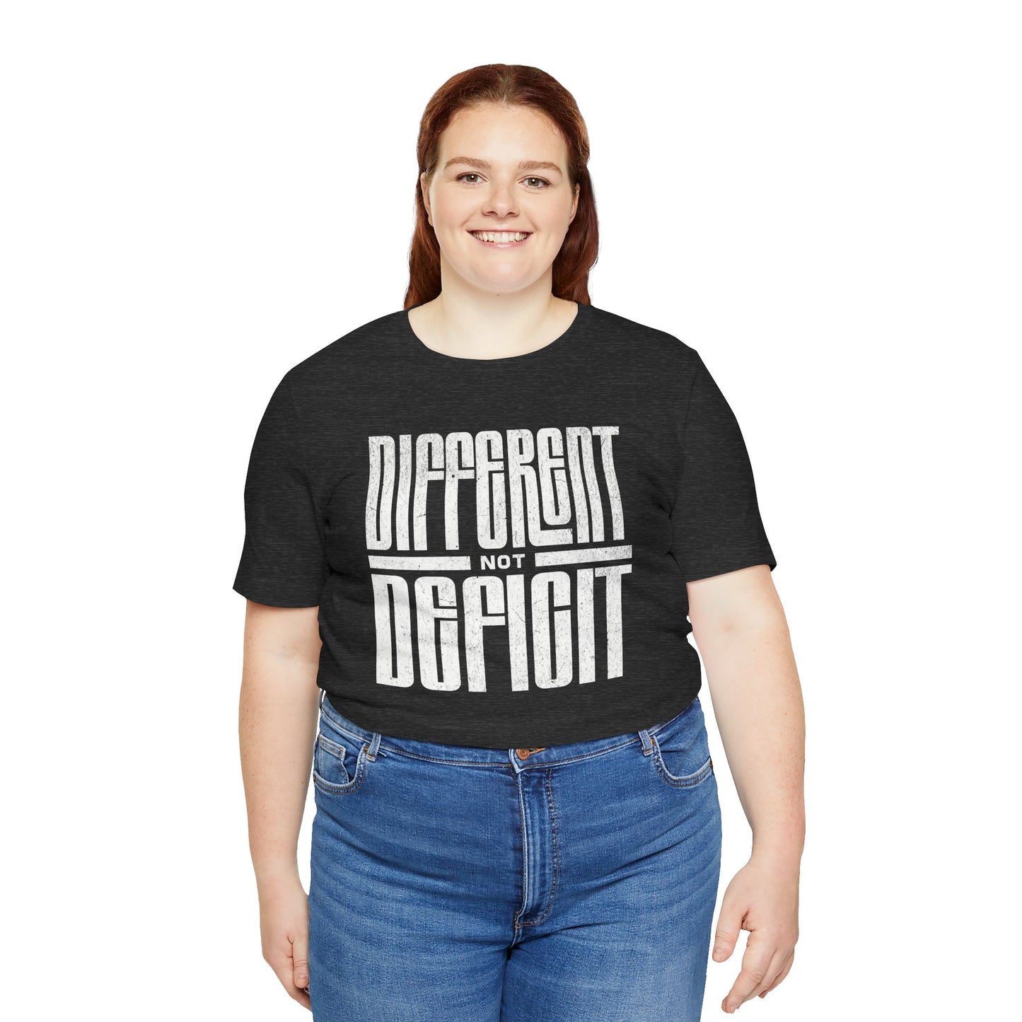 "Different Not Deficit" Unisex Tee | Autism & Neurodiversity Advocacy Shirt