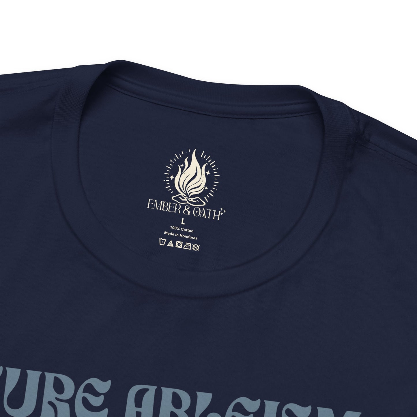 "Cure Ableism Not Autism" Tee | Retro Floral Activist Shirt | Ember & Oath