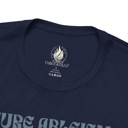 "Cure Ableism Not Autism" Tee | Retro Floral Activist Shirt | Ember & Oath