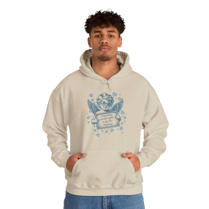 Defending Humans Rights Is My Love Language Unisex Hoodie | Valentine's Day Activism Hooded Swatshirt | The Collective Flame Fund Collection