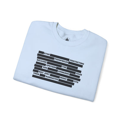 Redacted Truth Unisex Sweatshirt | Epstein Files Sweater | The Collective Flame Fund Collection