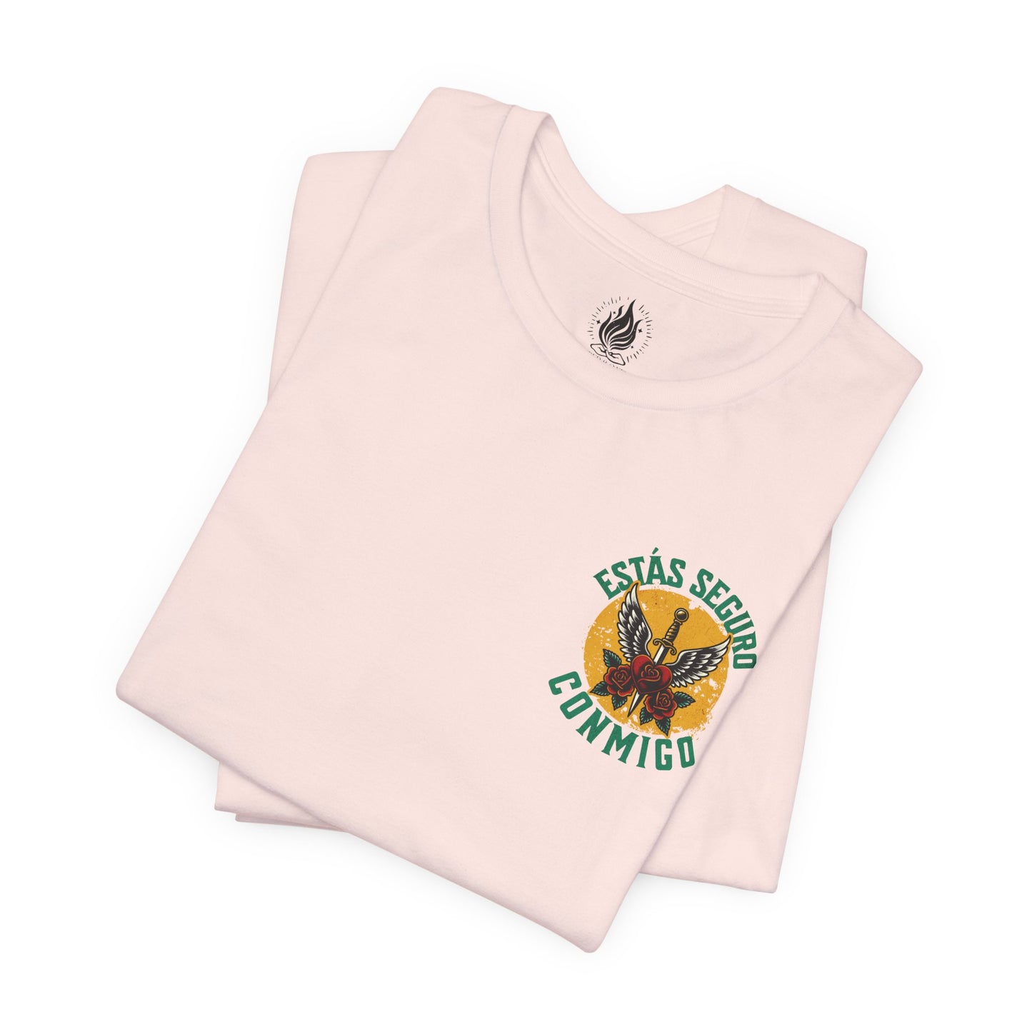 You Are Safe With Me Sword Unisex Tee | Estás Seguro Conmigo Shirt | Immigrant Rights & Solidarity Collection