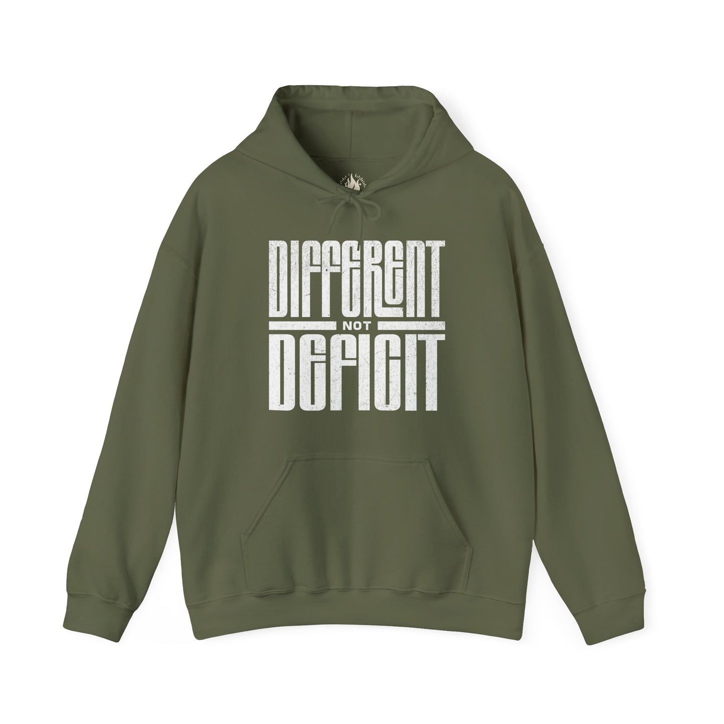 "Different Not Deficit" Unisex Hoodie | Autism & Neurodiversity Advocacy Hooded Sweatshirt