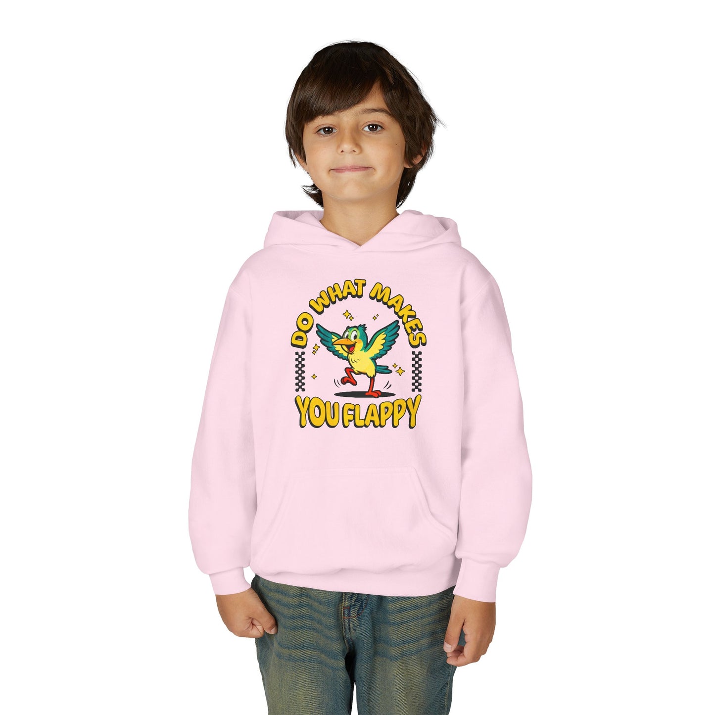 Youth "Do What Makes You Flappy" Unisex Hoodie | Autism & Neurodiversity Advocacy hooded sweatshirt