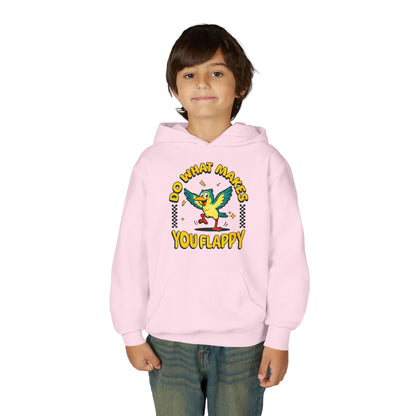 Youth "Do What Makes You Flappy" Unisex Hoodie | Autism & Neurodiversity Advocacy hooded sweatshirt