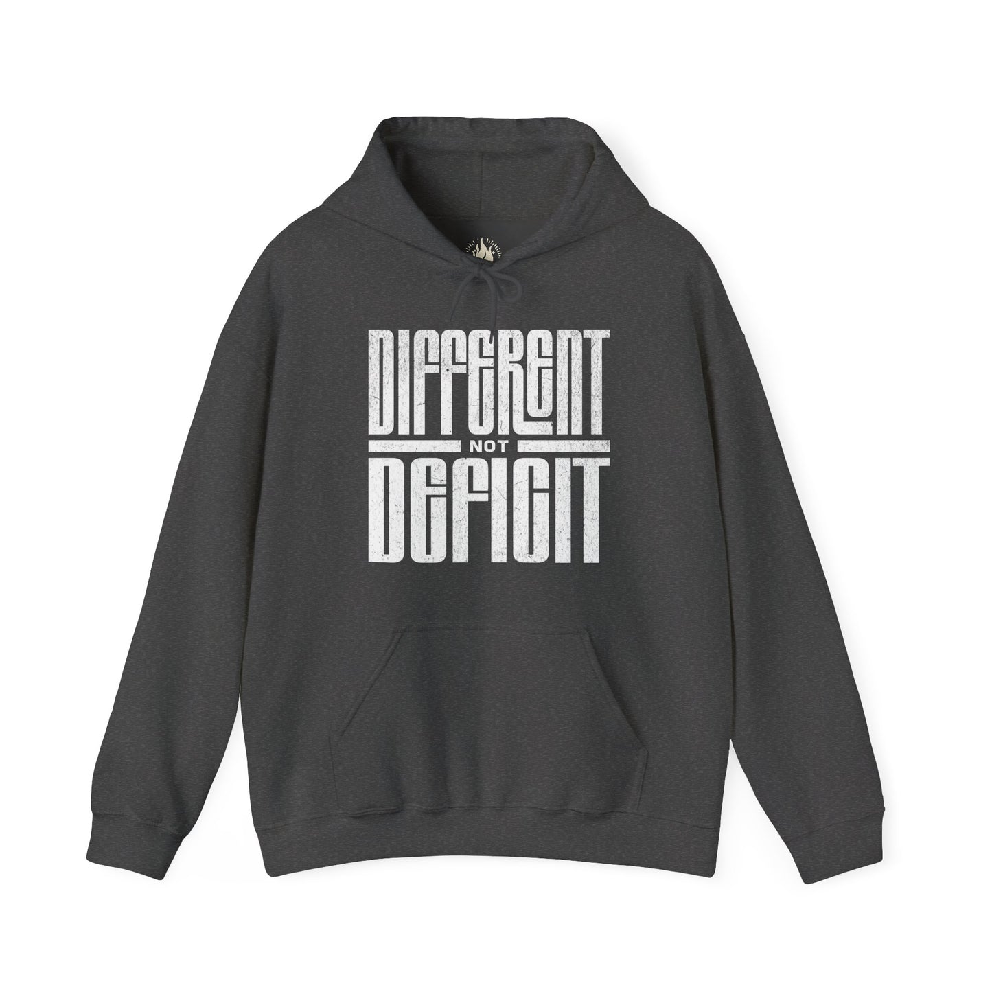 "Different Not Deficit" Unisex Hoodie | Autism & Neurodiversity Advocacy Hooded Sweatshirt
