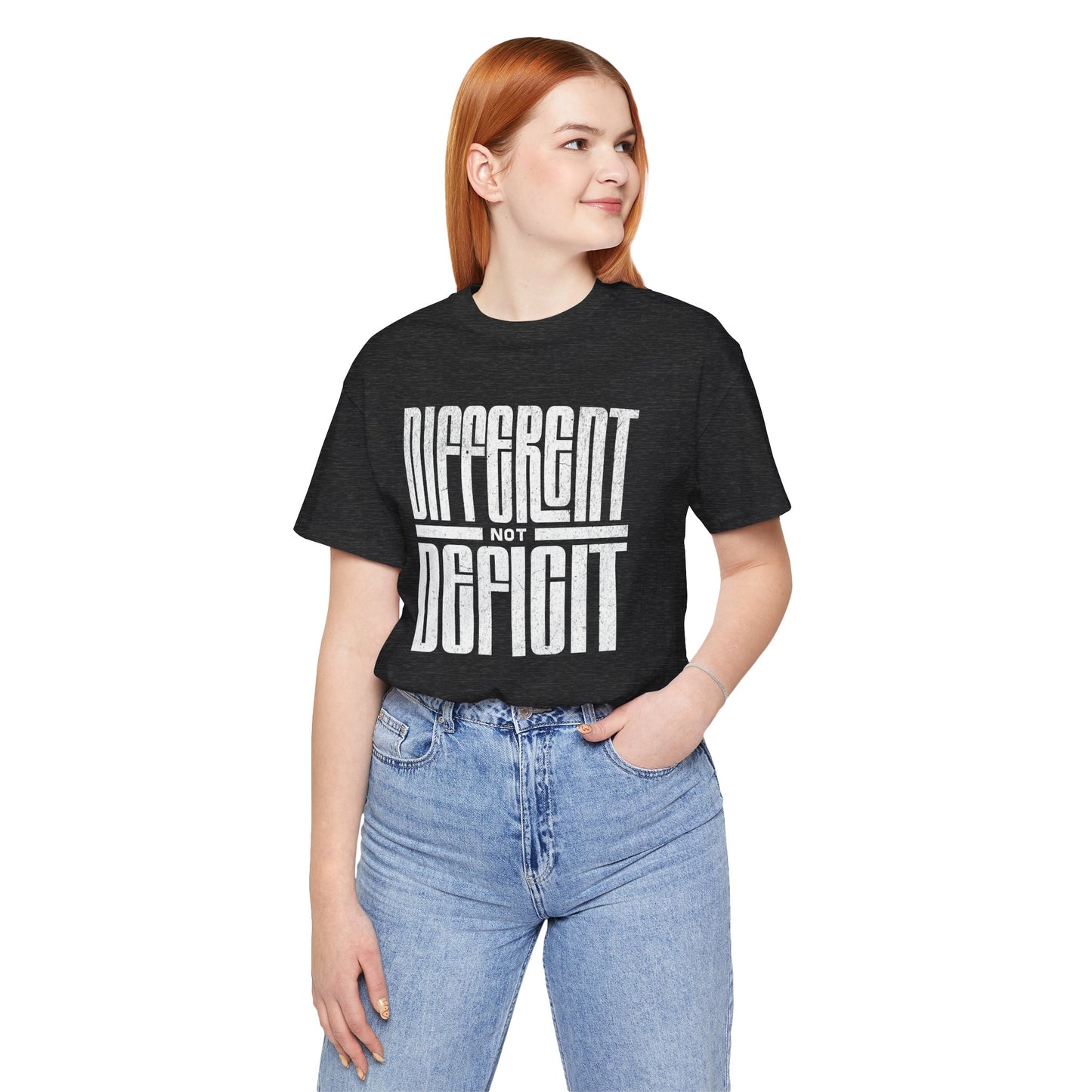 "Different Not Deficit" Unisex Tee | Autism & Neurodiversity Advocacy Shirt