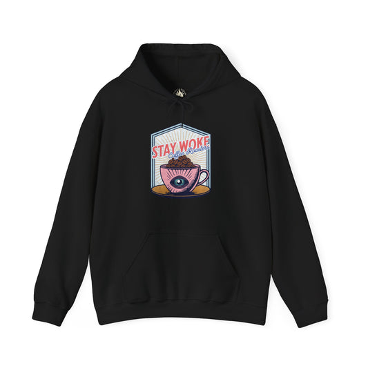 Stay Woke Coffee Roasters Unisex Hoodie | Fuel the Resistance Hooded Sweatshirt | Firestarter Fund Collection